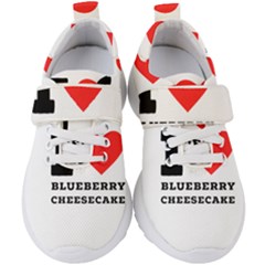 I Love Blueberry Cheesecake  Kids  Velcro Strap Shoes by ilovewhateva