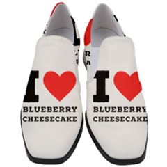 I Love Blueberry Cheesecake  Women Slip On Heel Loafers by ilovewhateva