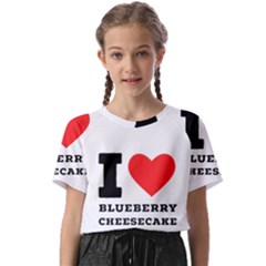 I Love Blueberry Cheesecake  Kids  Basic Tee by ilovewhateva