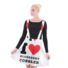 I Love Blueberry Cobbler Suspender Skater Skirt by ilovewhateva