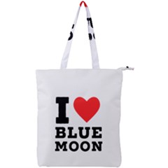 I Love Blue Moon Double Zip Up Tote Bag by ilovewhateva