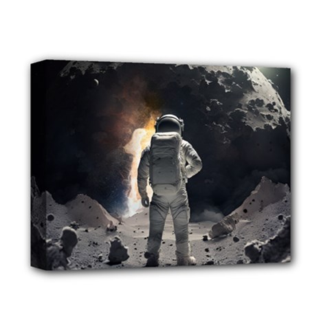 Astronaut Space Walk Deluxe Canvas 14  X 11  (stretched) by danenraven