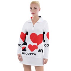 I Love Ricotta Women s Long Sleeve Casual Dress by ilovewhateva