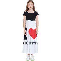I Love Ricotta Kids  Flared Maxi Skirt by ilovewhateva