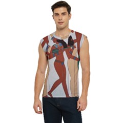 Egypt Fresco Mural Decoration Men s Raglan Cap Sleeve Tee