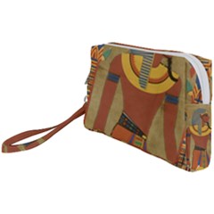 Egyptian Tutunkhamun Pharaoh Design Wristlet Pouch Bag (small) by Mog4mog4