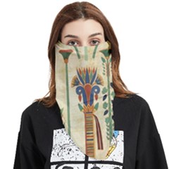 Egyptian Paper Papyrus Hieroglyphs Face Covering Bandana (triangle) by Mog4mog4