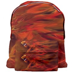 Fire Lion Flames Light Mystical Dangerous Wild Giant Full Print Backpack by Mog4mog4