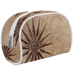 Compass Map Nautical Antique Make Up Case (large) by Mog4mog4