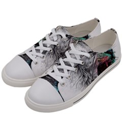 Lion King Head Men s Low Top Canvas Sneakers by Mog4mog4