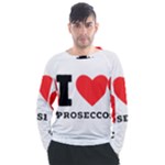 I love prosecco Men s Long Sleeve Raglan Tee