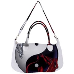 Yin And Yang Chinese Dragon Removable Strap Handbag by Mog4mog4