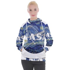 Vincent Van Gogh Starry Night Art Painting Planet Galaxy Women s Hooded Pullover by Mog4mog4