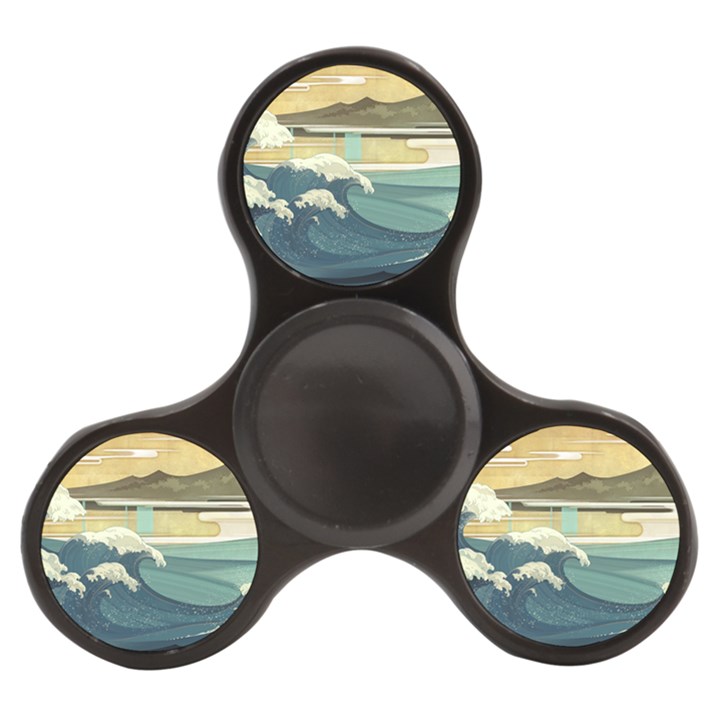 Sea Asia, Waves Japanese Art The Great Wave Off Kanagawa Finger Spinner