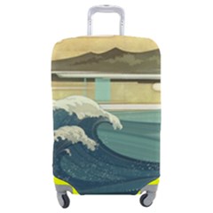 Sea Asia, Waves Japanese Art The Great Wave Off Kanagawa Luggage Cover (medium)