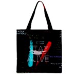 Stay Alive Zipper Grocery Tote Bag