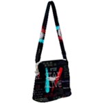 Stay Alive Zipper Messenger Bag