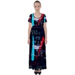 Stay Alive High Waist Short Sleeve Maxi Dress