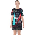 Stay Alive Sixties Short Sleeve Mini Dress