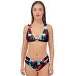 Stay Alive Double Strap Halter Bikini Set