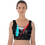 Stay Alive Velvet Crop Top