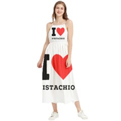 I Love Pistachio Boho Sleeveless Summer Dress by ilovewhateva