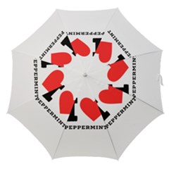 I Love Peppermint Straight Umbrellas by ilovewhateva