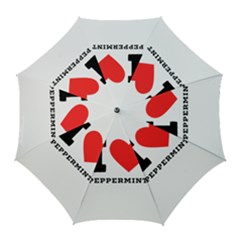 I Love Peppermint Golf Umbrellas by ilovewhateva
