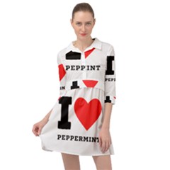 I Love Peppermint Mini Skater Shirt Dress by ilovewhateva