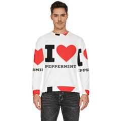 I Love Peppermint Men s Fleece Sweatshirt by ilovewhateva