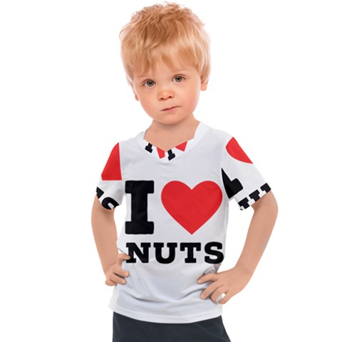 I Love Nuts Kids  Sports Tee by ilovewhateva