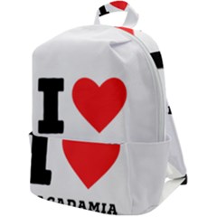 I Love Macadamia Zip Up Backpack by ilovewhateva