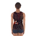 Red Computer Circuit Board Sport Tank Top  View2