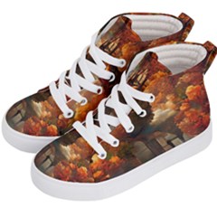 Collage Art Ai Wow Awesome Kids  Hi-top Skate Sneakers by 99art