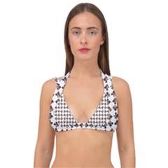 Mixed Abstract Colors Pattern Double Strap Halter Bikini Top by dflcprintsclothing