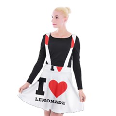 I Love Lemonade Suspender Skater Skirt by ilovewhateva