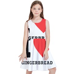 I Love Gingerbread Kids  Skater Dress