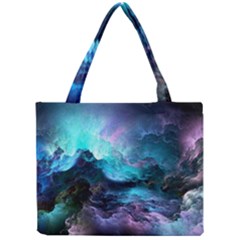 Abstract Graphics Nebula Psychedelic Space Mini Tote Bag by 99art