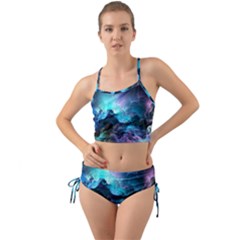 Abstract Graphics Nebula Psychedelic Space Mini Tank Bikini Set by 99art