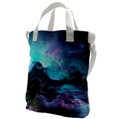 Abstract Graphics Nebula Psychedelic Space Canvas Messenger Bag by 99art