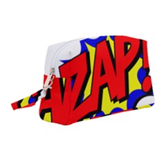 Zap Comic Book Fight Wristlet Pouch Bag (medium) by 99art