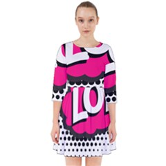 Lol-acronym-laugh-out-loud-laughing Smock Dress by 99art