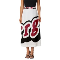 Comic-text-frustration-bother Classic Midi Chiffon Skirt by 99art