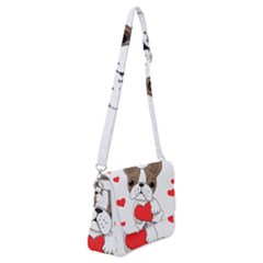 Animation-dog-cute-animate-comic Shoulder Bag With Back Zipper by 99art