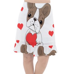 Animation-dog-cute-animate-comic Fishtail Chiffon Skirt by 99art