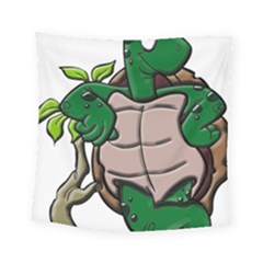 Amphibian-animal-cartoon-reptile Square Tapestry (small) by 99art