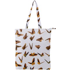 Butterfly Butterflies Insect Swarm Double Zip Up Tote Bag by 99art