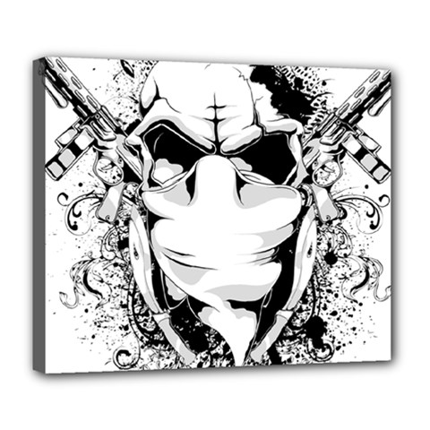 Graphic-design-vector-skull Deluxe Canvas 24  X 20  (stretched)