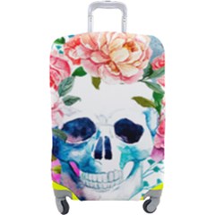 Day Of The Dead Skull Art Luggage Cover (large) by 99art