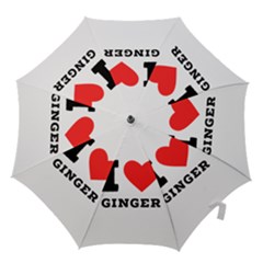 I Love Ginger Hook Handle Umbrellas (medium) by ilovewhateva